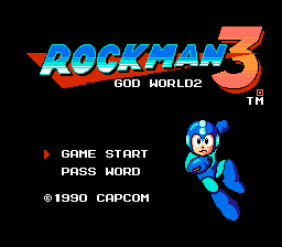 Rockman 3 - God World 2 Title Screen
